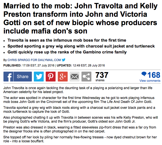 How John Travolta Got Into Character to Play Mob Boss John Gotti - ABC News